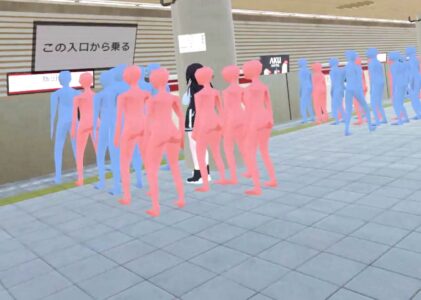 【VR】超満員電車〜駅で見つけたカワイイあの子にこっそりいたずら〜のレビュー/無料サンプル