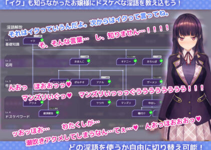 洗脳アプリで清楚なお嬢様をドスケベ調教するシミュレーションのレビュー/無料サンプル